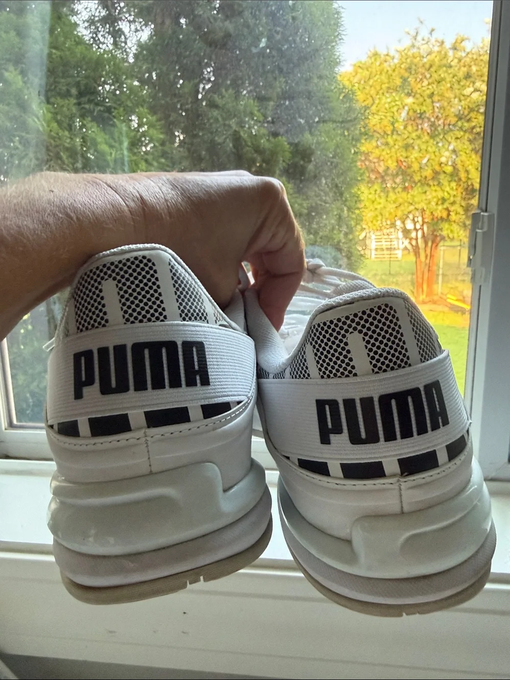 Puma White Men's Athletic Sneakers - Low-Profile Performance Sz 12